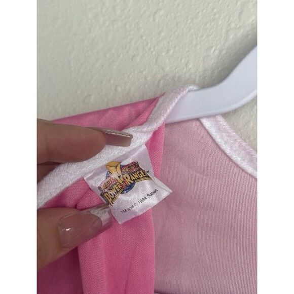 🔥 VINTAGE ORIGINAL 🔥 1994 Power Rangers Pink Kimberly Costume With Gloves - Picture 13 of 15
